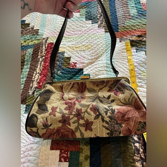 Vintage Beaded Floral Shoulder Bag - Picture 5 of 6